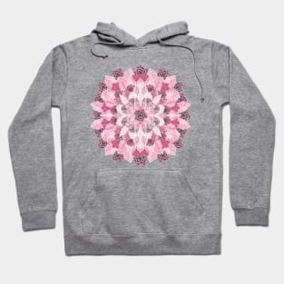 Crystals Succulents Mandala PINK Hoodie